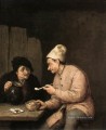 Piping und Trinken in der Taverne Holländischen Genremaler Adriaen van Ostade